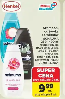 Carrefour Szampon, odżywka do włosów SCHAUMA oferta
