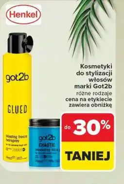 Carrefour Kosmetyki do stylizacji włosów marki Got2b oferta