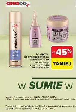 Carrefour Kosmetyki do stylizacji włosów marki Wellaflex oferta