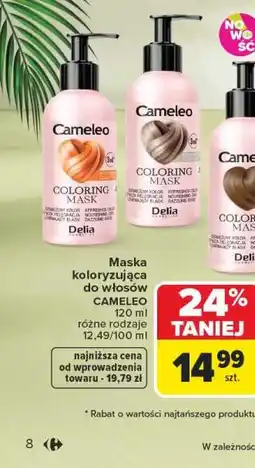Carrefour Maska koloryzująca do włosów Cameleo oferta