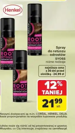 Carrefour Spray do retuszu odrostów Syoss oferta