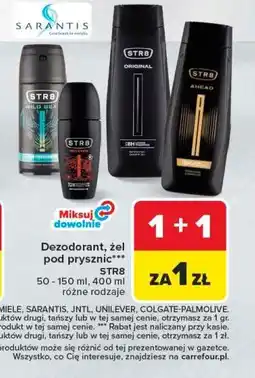 Carrefour Dezodorant, żel pod prysznic Str8 oferta