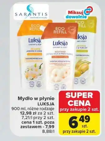 Carrefour Mydło w płynie LUKSJA oferta