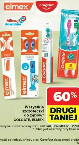 Carrefour Wszystkie szczoteczki do zębów COLGATE, ELMEX oferta
