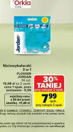 Carrefour Niciowykałaczki 3 w 1 FLOSSER JORDAN oferta