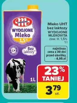 Carrefour Mleko UHT bez laktozy WYDOJONE MLEKOVITA oferta
