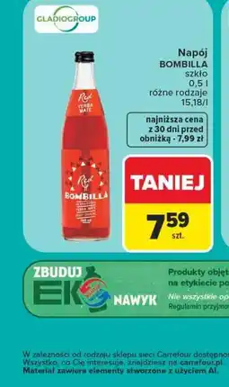 Carrefour Napój BOMBILLA szkło oferta