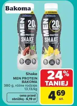 Carrefour Shake MEN PROTEIN BAKOMA oferta