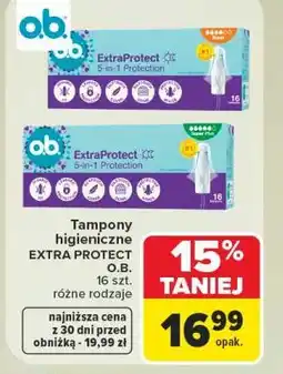 Carrefour o.b. ExtraProtect Tampony higieniczne oferta