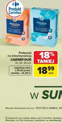 Carrefour Carrefour Podpaski na inkontynencję oferta