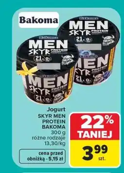 Carrefour Jogurt SKYR MEN PROTEIN BAKOMA oferta