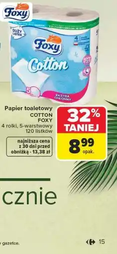 Carrefour Foxy Cotton Papier toaletowy oferta