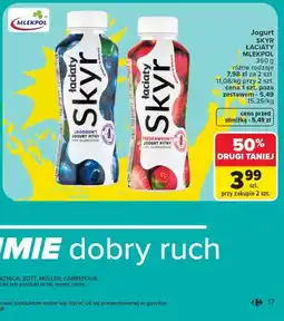 Carrefour Jogurt SKYR ŁACIATY MLEKPOL oferta