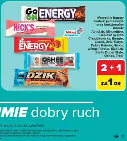 Carrefour Wszystkie batony i wafelki proteinowe oraz funkcjonalne oferta