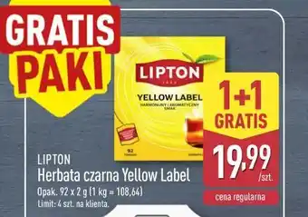 ALDI Lipton Herbata czarna Yellow Label oferta
