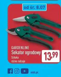 ALDI Gardenline Sekator ogrodowy oferta