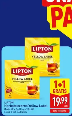 ALDI Lipton Herbata czarna Yellow Label oferta