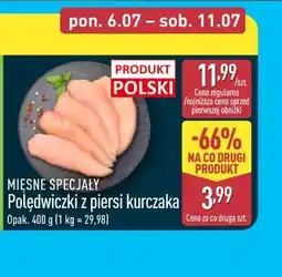 ALDI Mięsne Specjały Polędwiczki z piersi kurczaka oferta