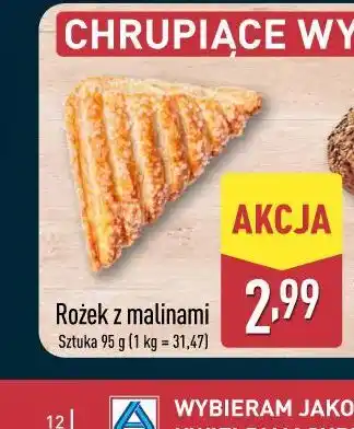 ALDI Rożek z malinami oferta