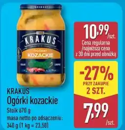 ALDI Krakus Ogórki kozackie oferta