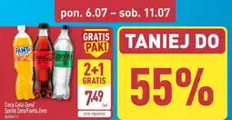ALDI Coca Cola Zero / Sprite Zero / Fanta Zero oferta