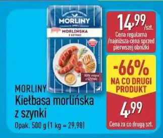 ALDI Morliny Kiełbasa morlińska z szynki oferta
