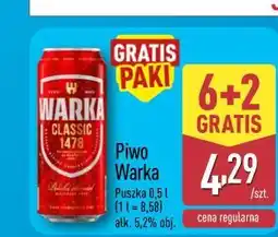 ALDI Piwo Warka oferta