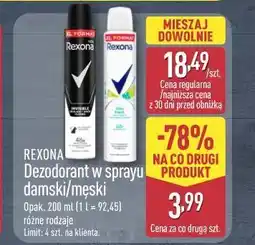 ALDI Rexona Dezodorant w sprayu damski/męski oferta