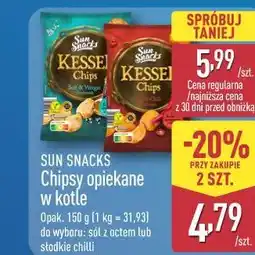 ALDI SUN SNACKS Chipsy opiekane w kotle oferta
