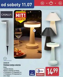 ALDI CASALUX Stołowa lampa solarna oferta
