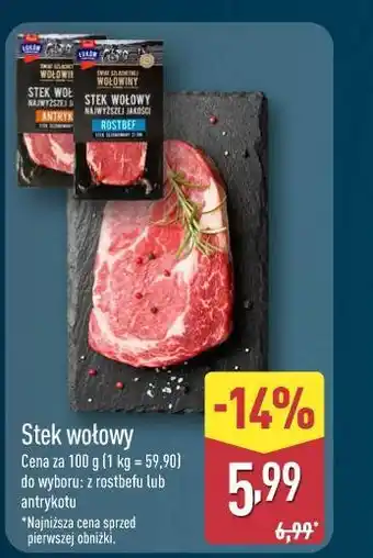 ALDI Stek wołowy oferta