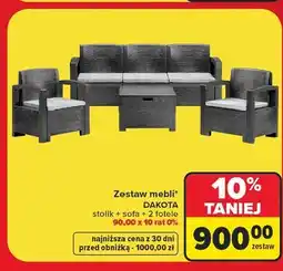 Carrefour Zestaw mebli dakota oferta