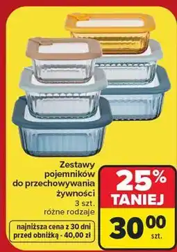 Carrefour Komplet pojemników do żywności oferta