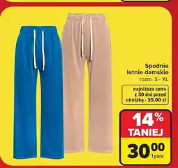 Carrefour Spodnie damskie letnie rozm. s-xl oferta