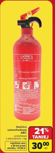 Carrefour Gaśnica proszkowa abc oferta