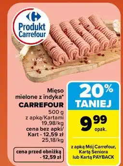 Carrefour Mięso mielone z indyka Carrefour oferta