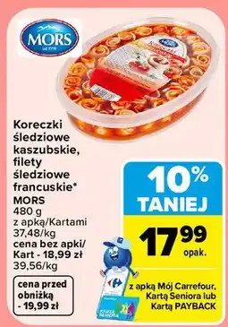Carrefour Filety śledziowe - kuchnia francuska Mors Ryby oferta