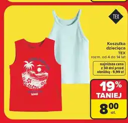 Carrefour Koszulka dziecięca 4-14 lat Tex oferta