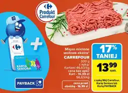 Carrefour Mięso mielone wołowe ekstra Carrefour Targ Świeżości oferta