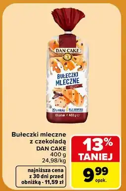 Carrefour Bułeczki mleczne z czekoladą Dan Cake oferta
