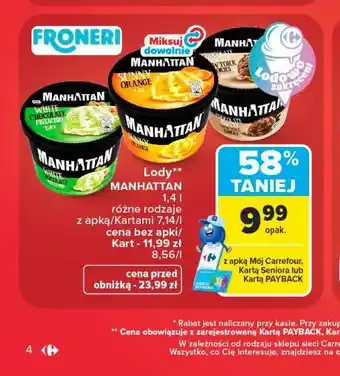 Carrefour Lody Manhattan oferta