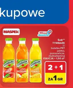 Carrefour Sok TYMBARK jabłko, pomarańcza, multiwitamina oferta