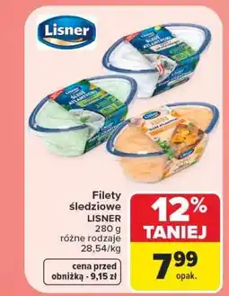 Carrefour Filety śledziowe LISNER oferta
