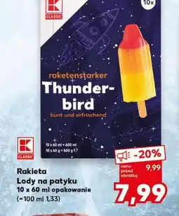 Kaufland K-Classic Rakietka Lody na patyku oferta
