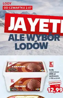 Kaufland K-Classic Lody czekoladowe lub kakaowe oferta