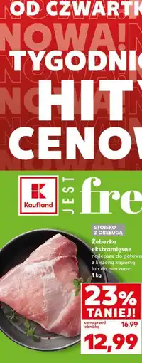 Kaufland Żeberka ekstra mięsne oferta