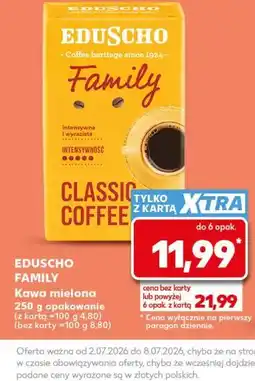 Kaufland Eduscho Family Kawa mielona oferta