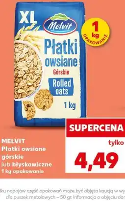 Kaufland Melvit Płatki owsiane oferta