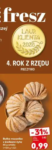 Kaufland Bułka muszelka z kiełkami żyta oferta