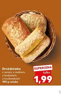 Kaufland Drożdżówka z serem, z makiem, z budyniem, z truskawkami oferta